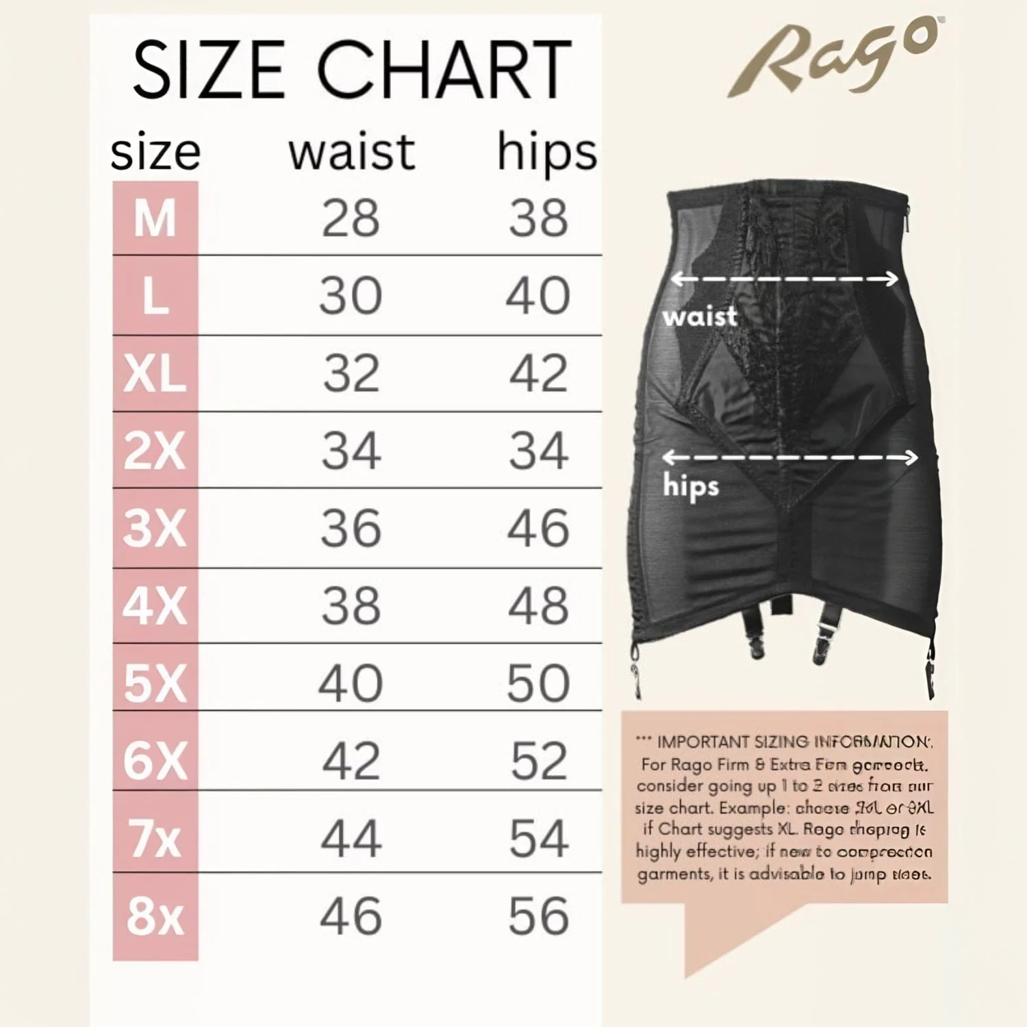 Style 1294 | High Waist Open Bottom Girdle | Extra Firm Shaping | Side Zipper + Hook Closure - Image 17