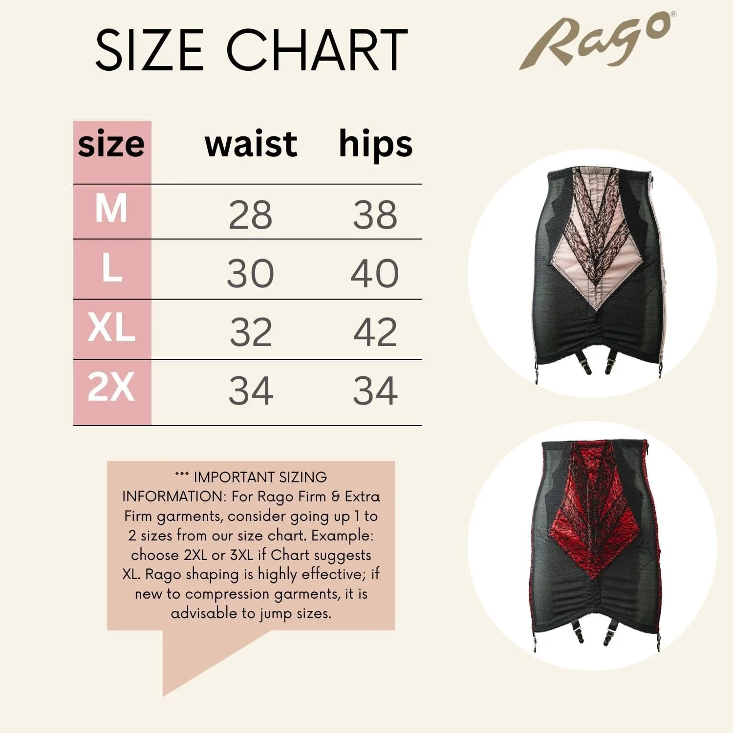 Style 1294 | High Waist Open Bottom Girdle | Extra Firm Shaping | Side Zipper + Hook Closure - Image 23