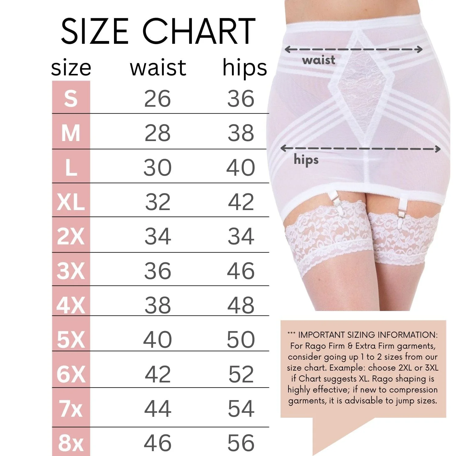 Style 1361 | Waistline Open Bottom Breathable Power Mesh Fabric | With Side Zipper | Firm to Extra Firm Support - Image 16