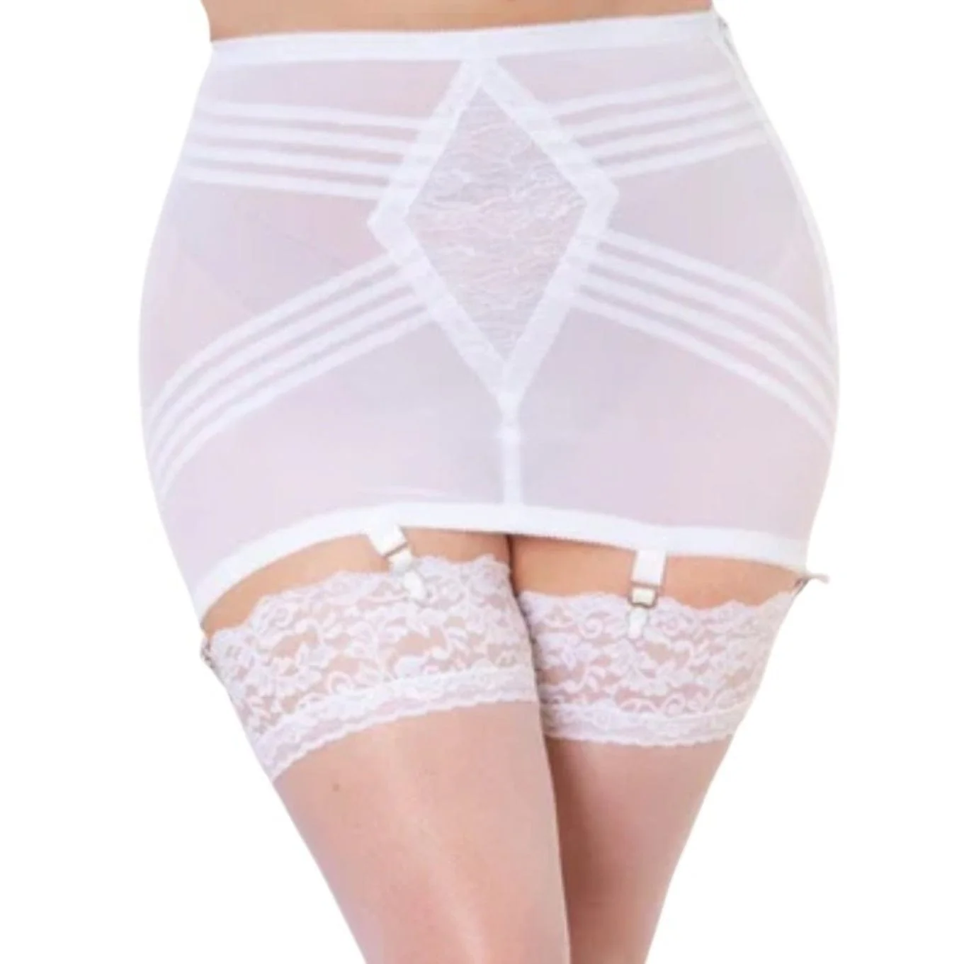 Style 1361 | Waistline Open Bottom Breathable Power Mesh Fabric | With Side Zipper | Firm to Extra Firm Support - Image 8