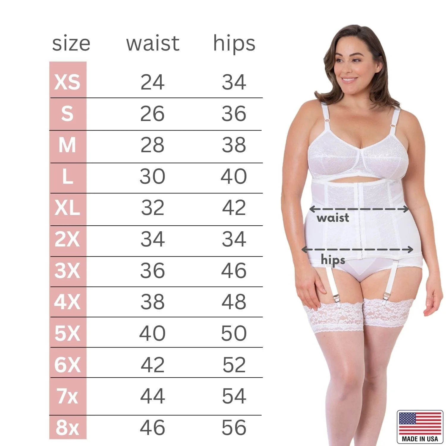 Style 21 | Waist Trainer / Girdle with Garters Firm Shaping - Image 9