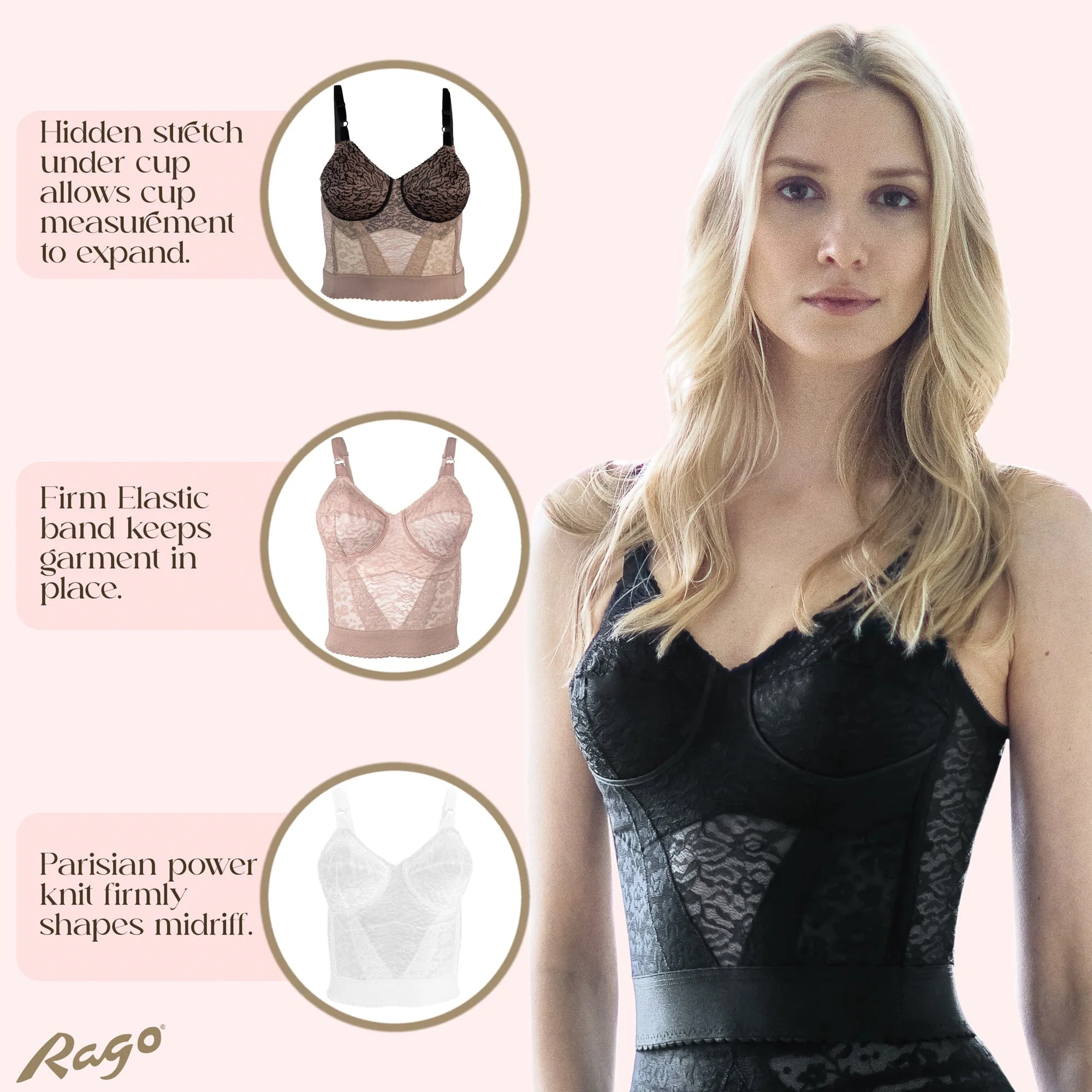 Style 2202 | Lacette Longline Wireless Expandable Cup Bra - Image 13