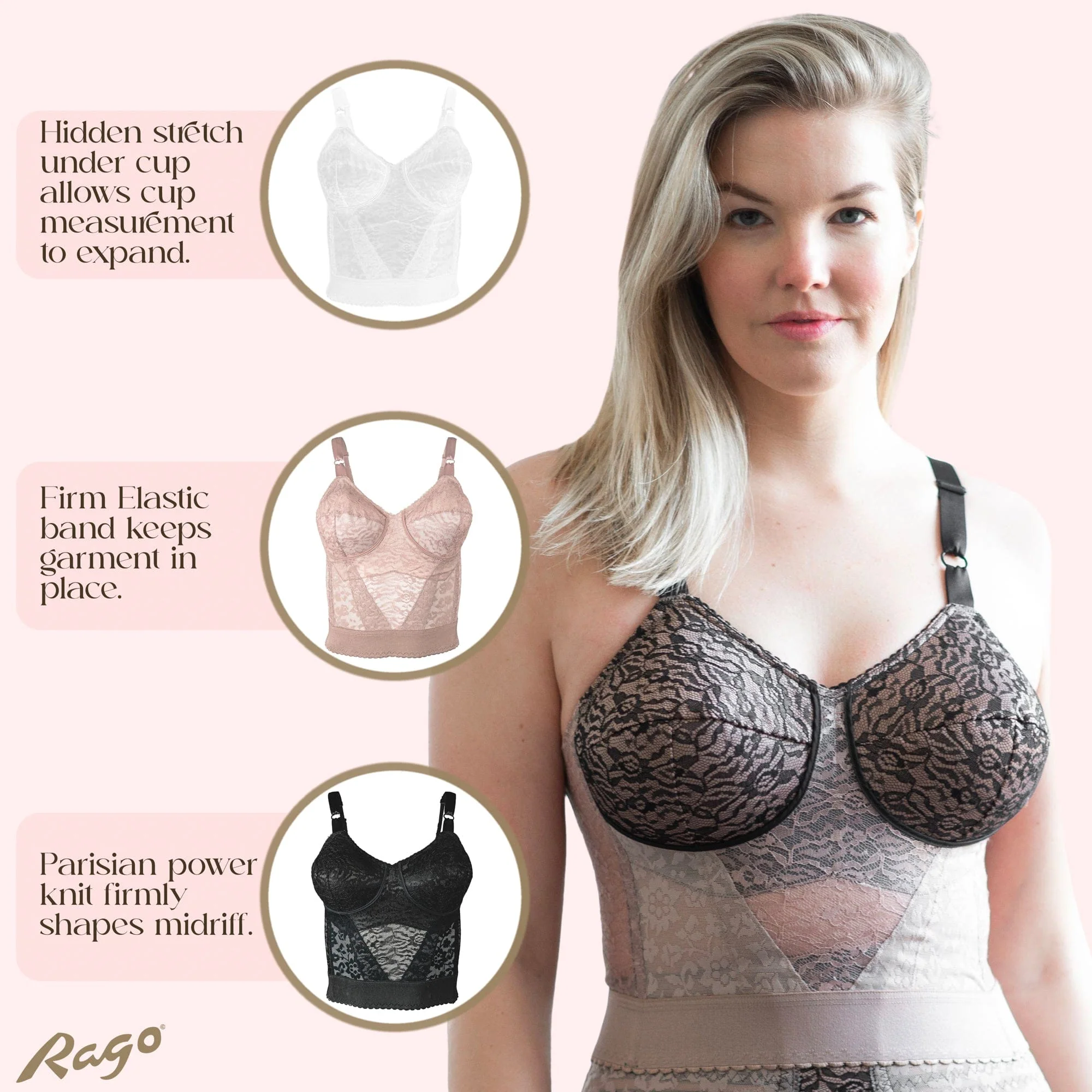 Style 2202 | Lacette Longline Wireless Expandable Cup Bra - Image 17
