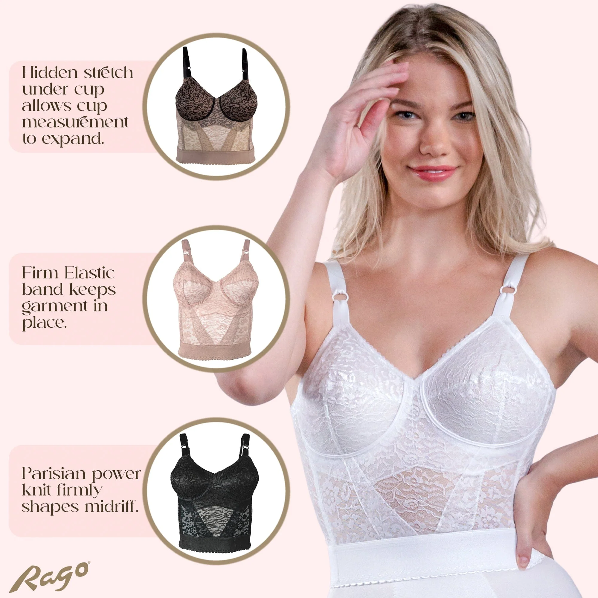 Style 2202 | Lacette Longline Wireless Expandable Cup Bra - Image 6