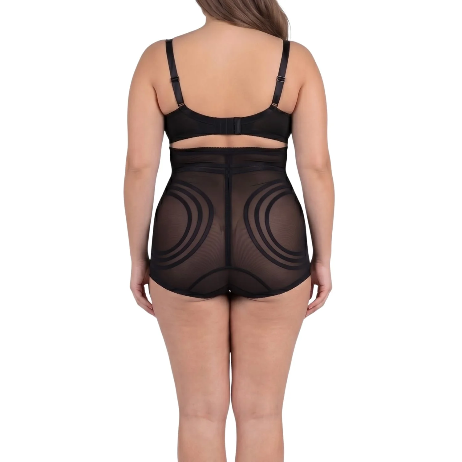 Style 6101 | High Waist Firm Shaping Panty with Zipper with Hook and Eye | Removable garters - Image 5