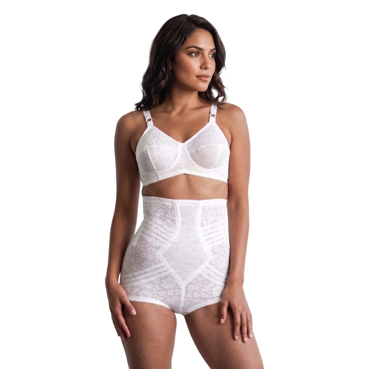 High Waist Extra Firm "No Roll" Panty Girdle with Detachable Garters | Style 6107 - Image 15