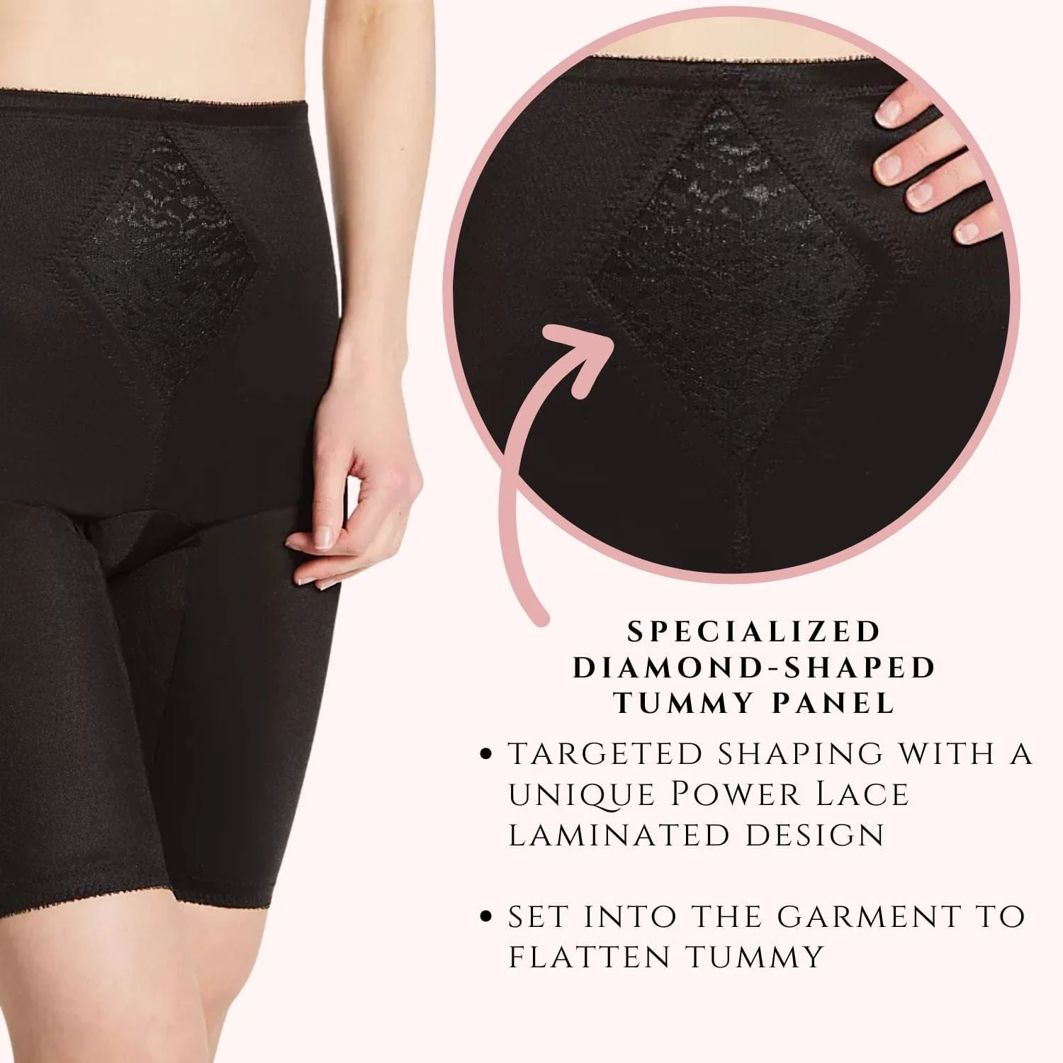 Style 6205 | Waistline Thigh Slimmer | Medium Support | Tummy Control - Image 12