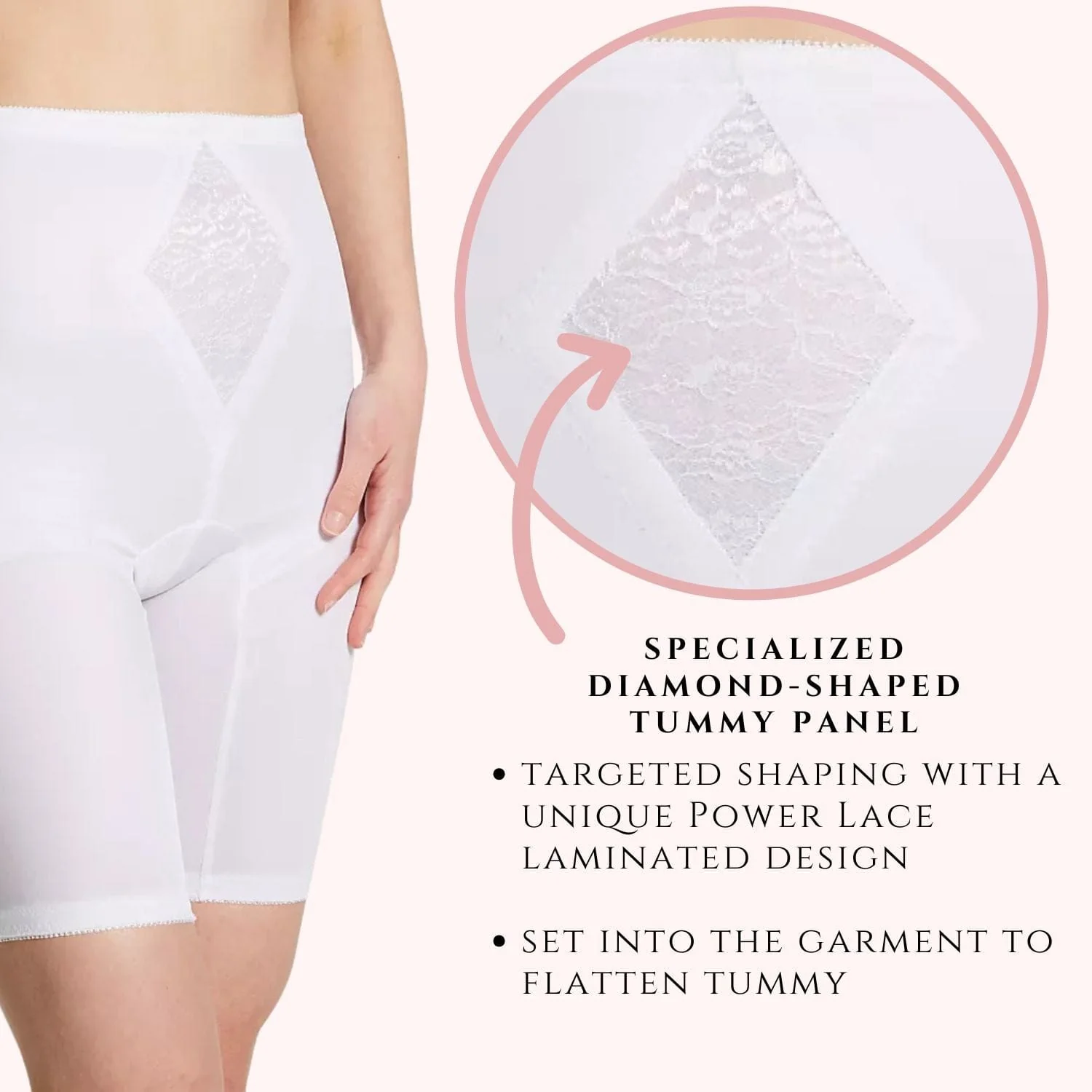Style 6205 | Waistline Thigh Slimmer | Medium Support | Tummy Control - Image 19