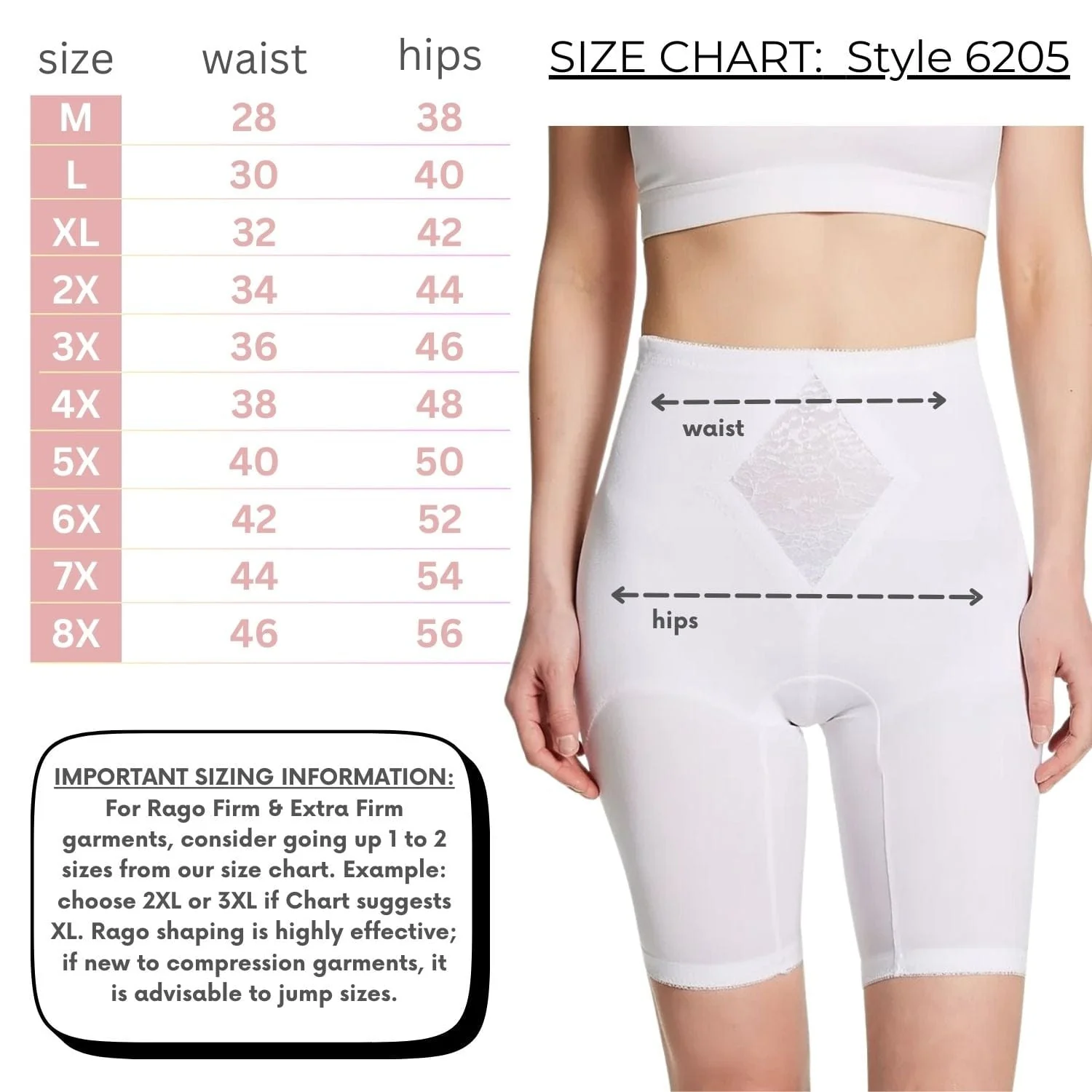 Style 6205 | Waistline Thigh Slimmer | Medium Support | Tummy Control - Image 21