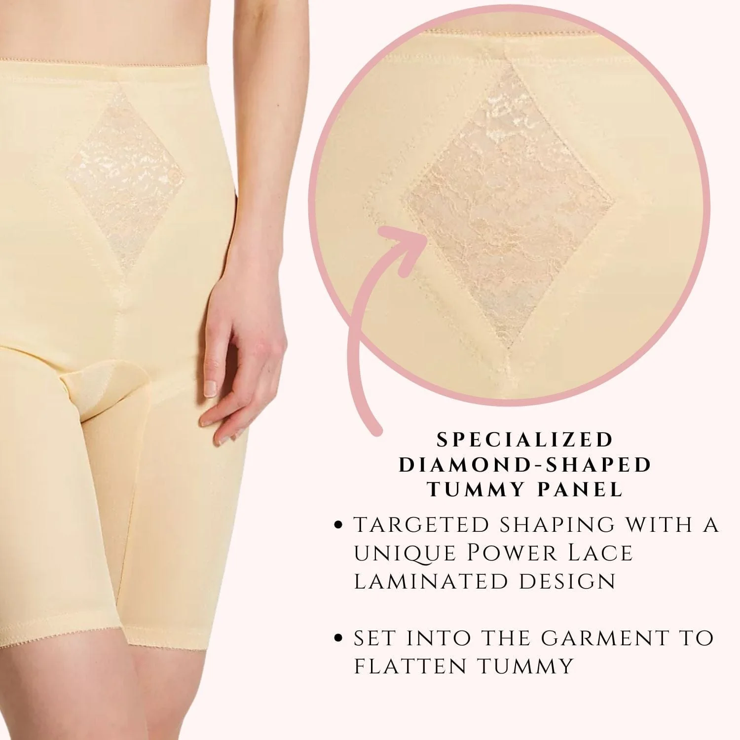 Style 6205 | Waistline Thigh Slimmer | Medium Support | Tummy Control - Image 5
