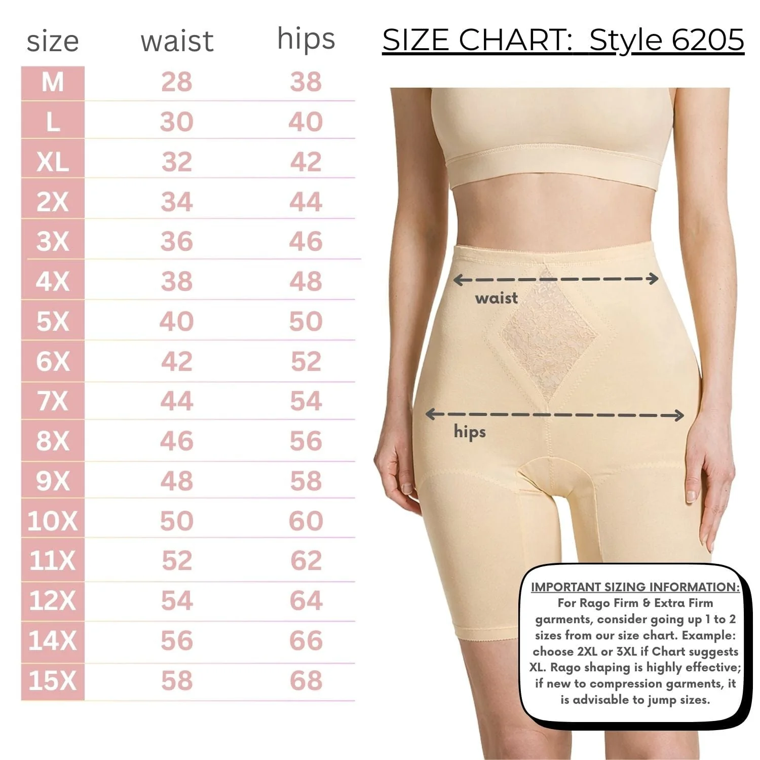 Style 6205 | Waistline Thigh Slimmer | Medium Support | Tummy Control - Image 7