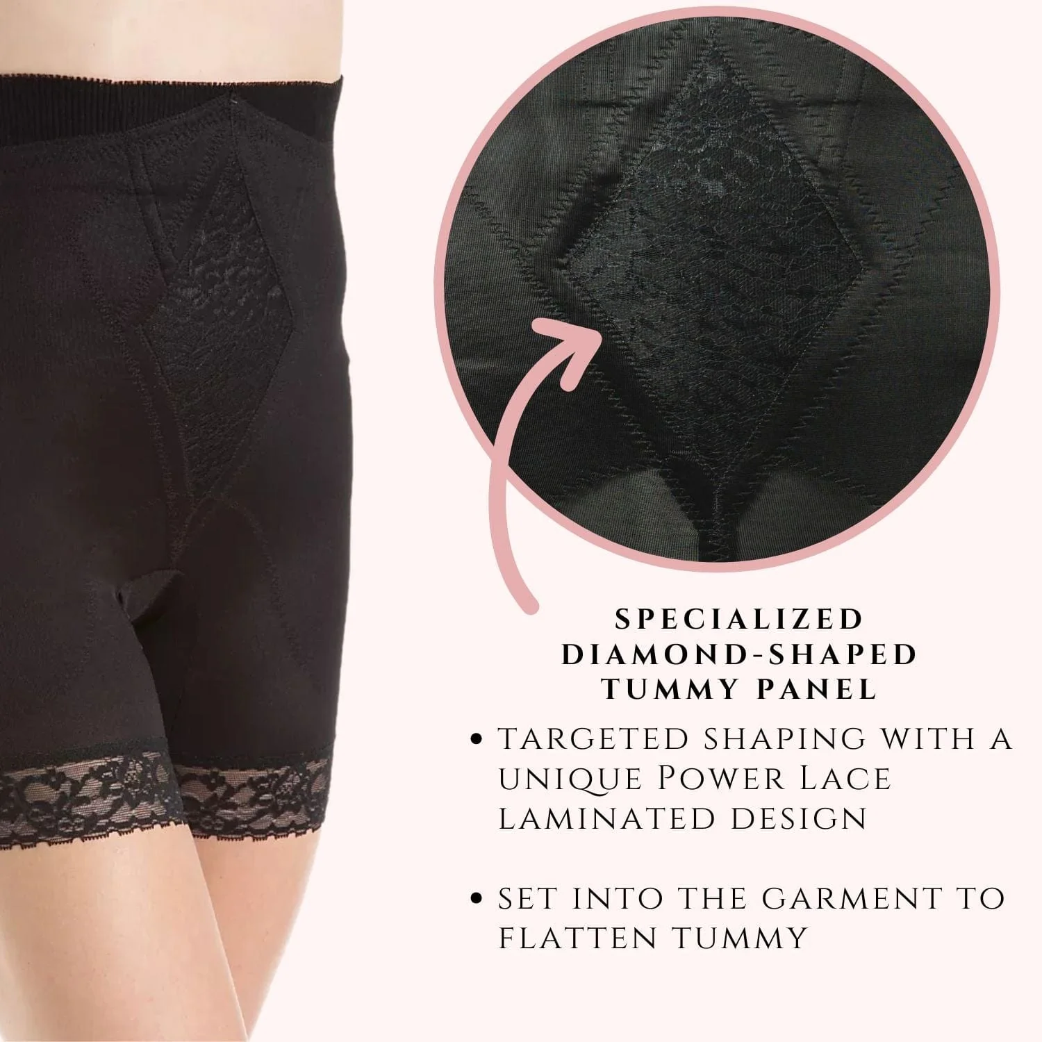 Style 6206 | High Waist Medium Control Thigh Slimmer | No Top Roll - Image 21