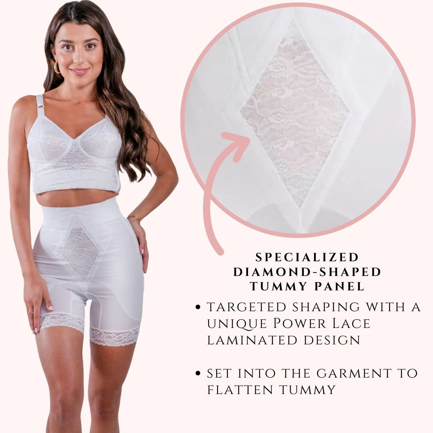 Style 6206 | High Waist Medium Control Thigh Slimmer | No Top Roll - Image 7