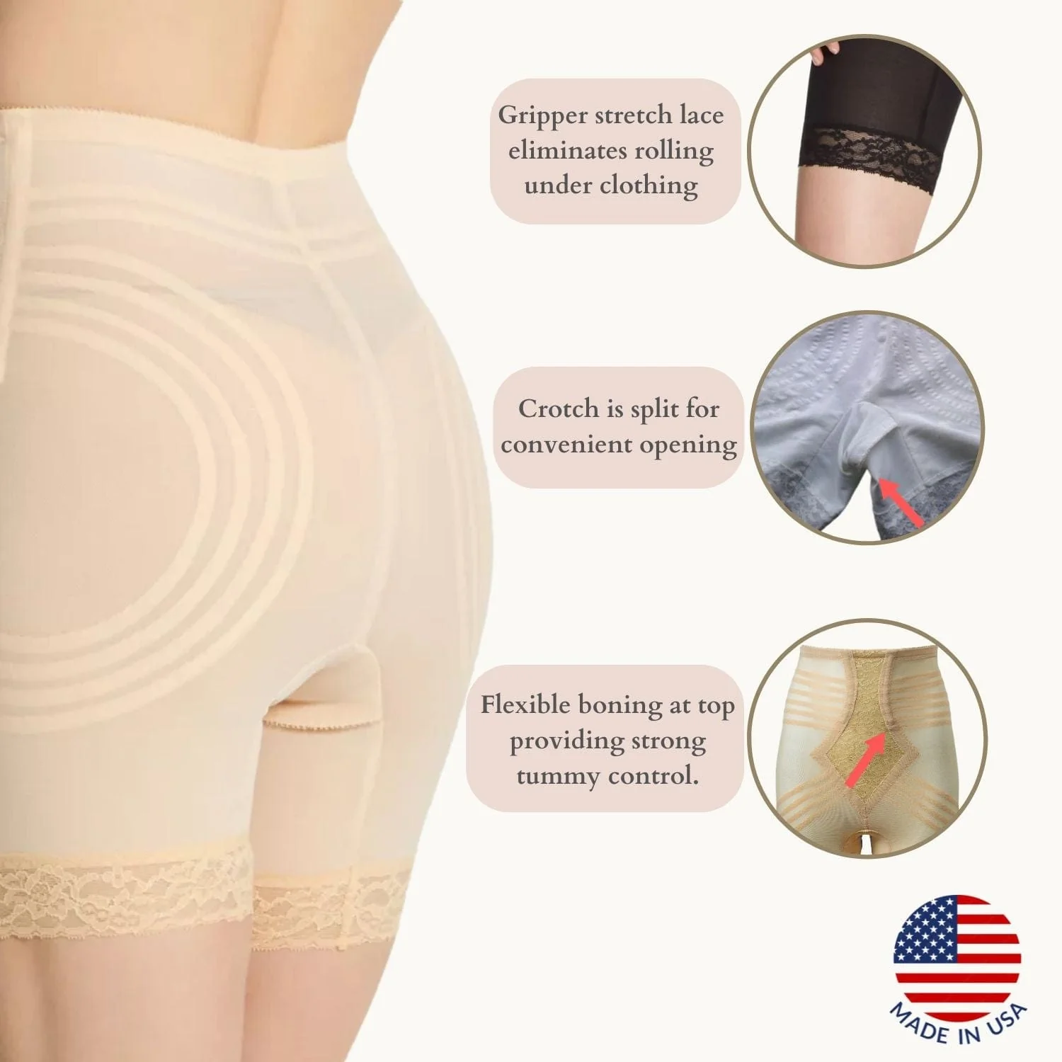 Style 6209 | Breathable High Waist Thigh Slimmer | No Roll Power Mesh Hourglass Shaper |  Firm to Extra Firm Support - Image 21
