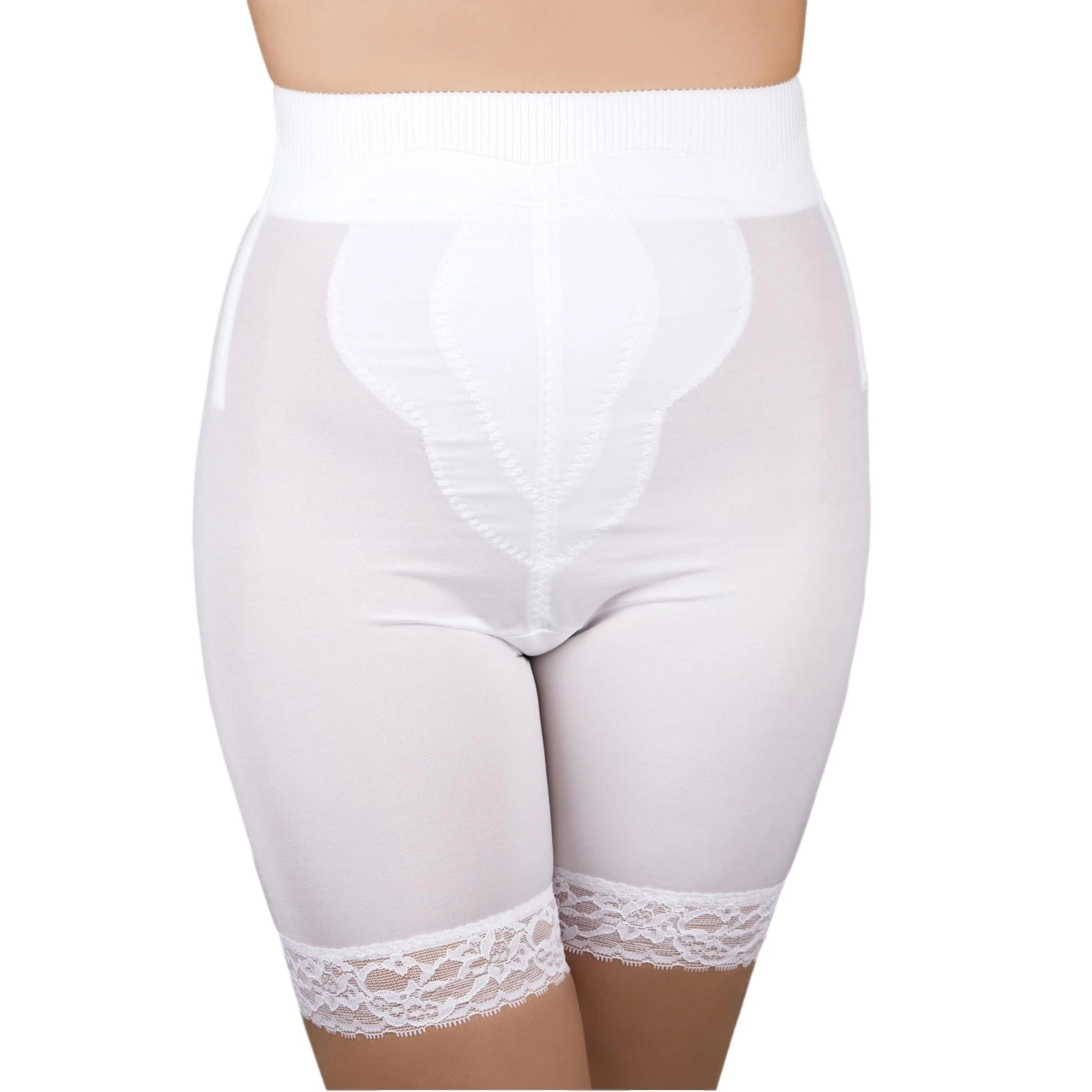Style 6226 | High Waist Thigh Slimmer with Tulip Front Panel | Memory Compression Fabric | Medium Support - Image 10