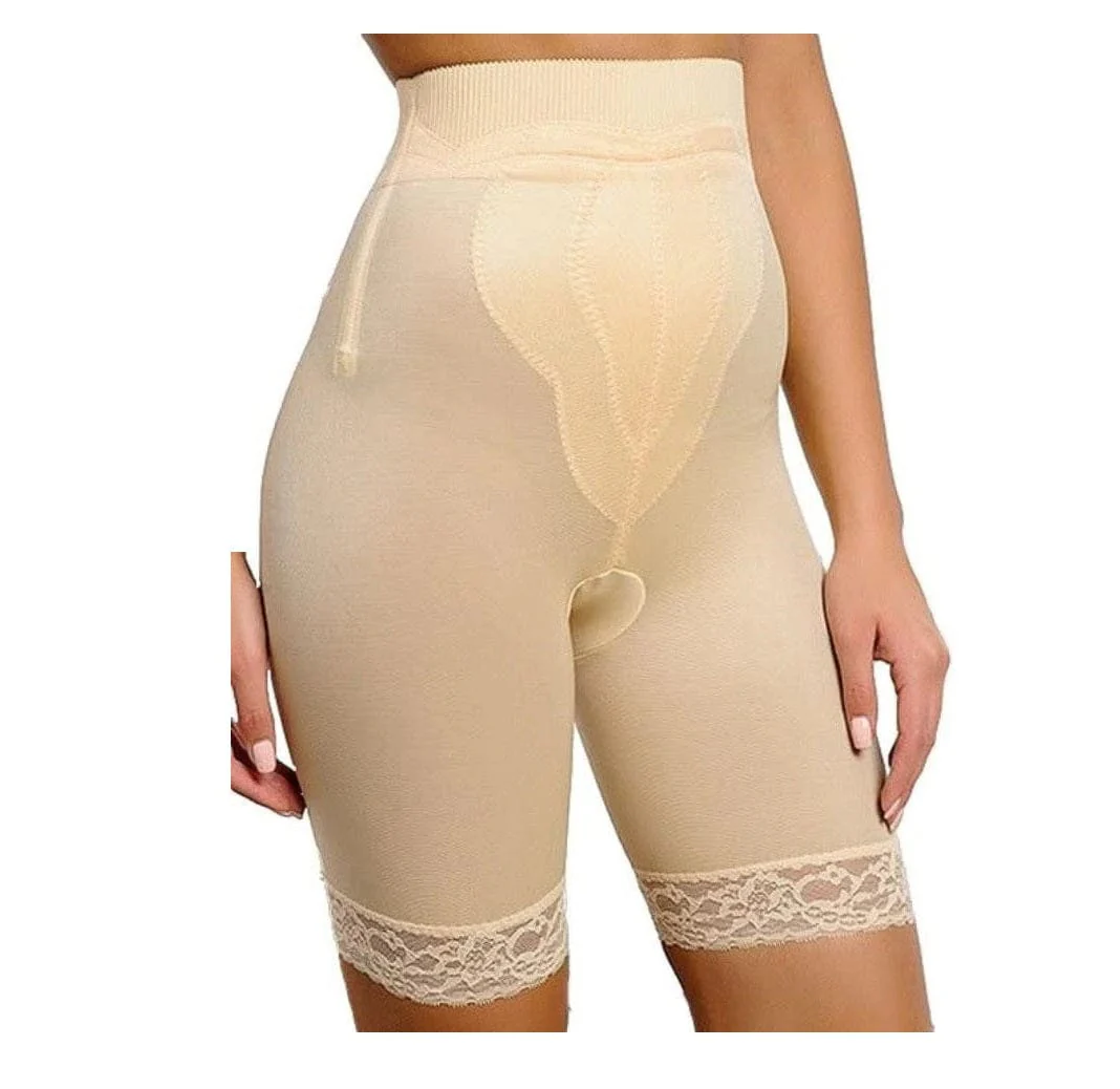 Style 6226 | High Waist Thigh Slimmer with Tulip Front Panel | Memory Compression Fabric | Medium Support - Image 5