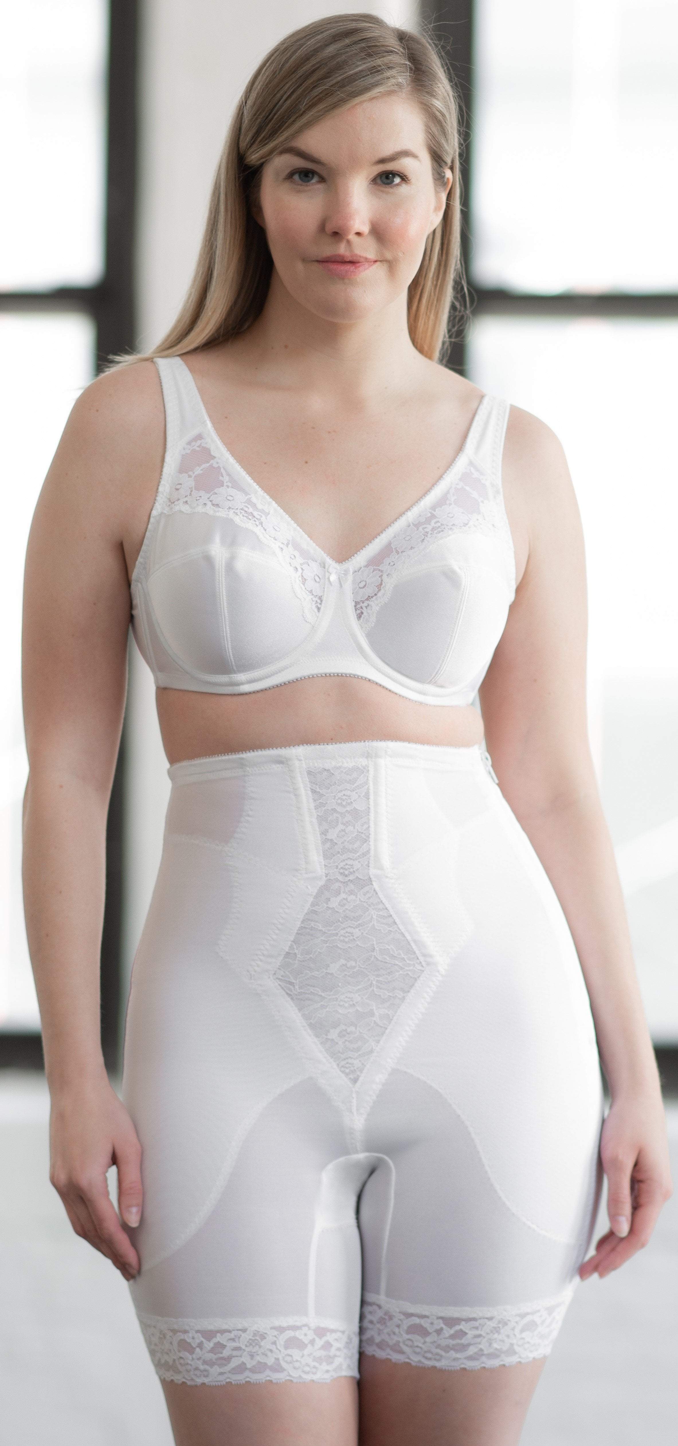 Style 6228 | High Waist Thigh Slimmer with Side Zipper | Medium Support - Image 3