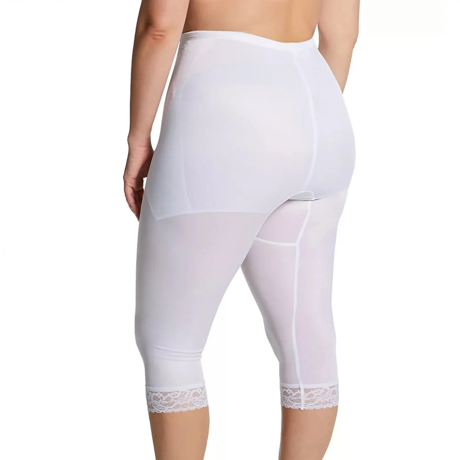 Style 6265 | Waistline Capri Pant Liner with Tummy Control Panel| Memory Compression Fabric | Medium Support - Image 12