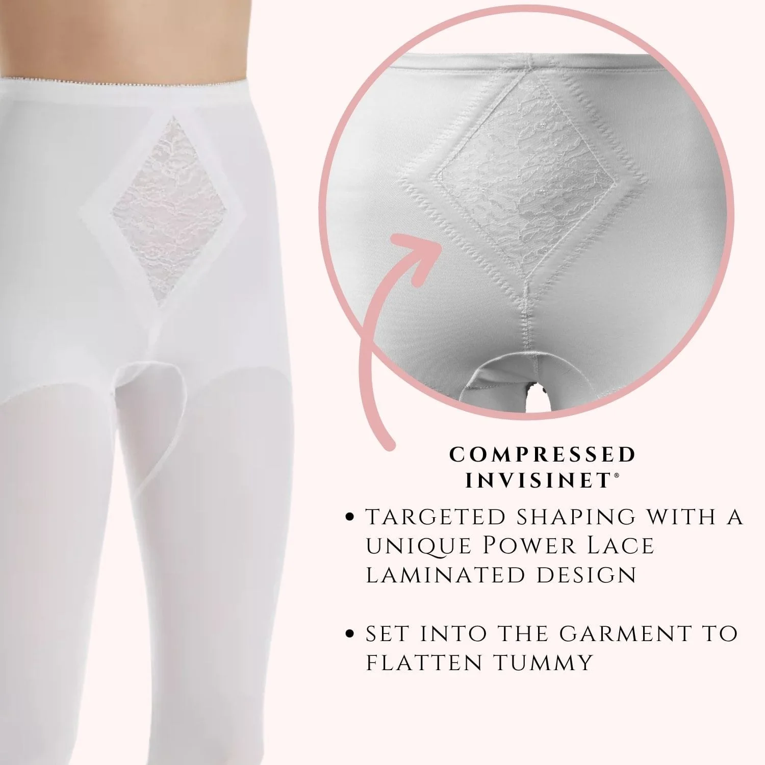 Style 6265 | Waistline Capri Pant Liner with Tummy Control Panel| Memory Compression Fabric | Medium Support - Image 14