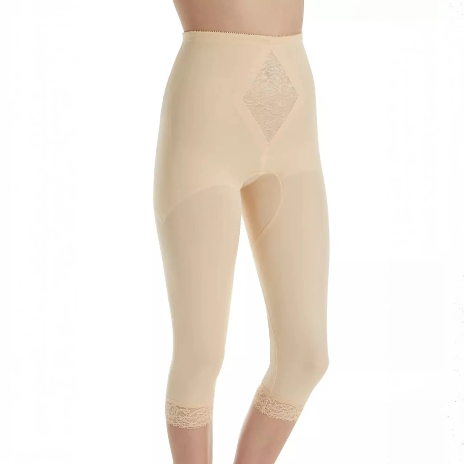 Style 6265 | Waistline Capri Pant Liner with Tummy Control Panel| Memory Compression Fabric | Medium Support - Image 17