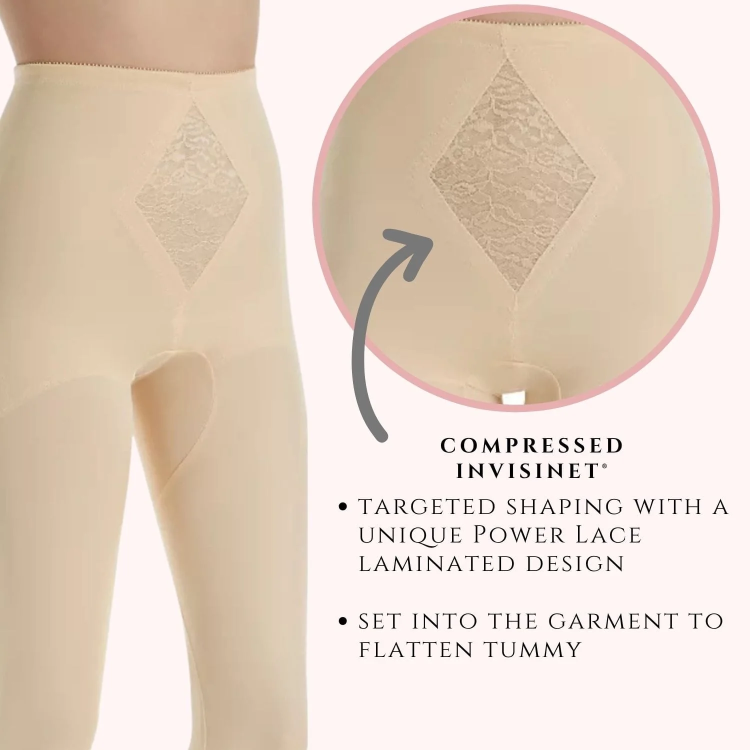 Style 6265 | Waistline Capri Pant Liner with Tummy Control Panel| Memory Compression Fabric | Medium Support - Image 22
