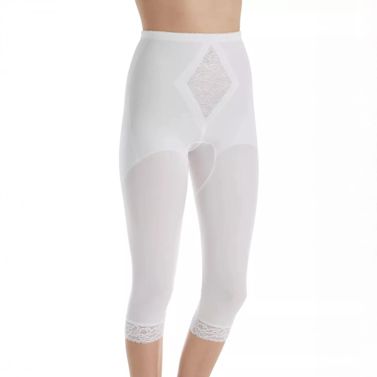 Style 6265 | Waistline Capri Pant Liner with Tummy Control Panel| Memory Compression Fabric | Medium Support - Image 8