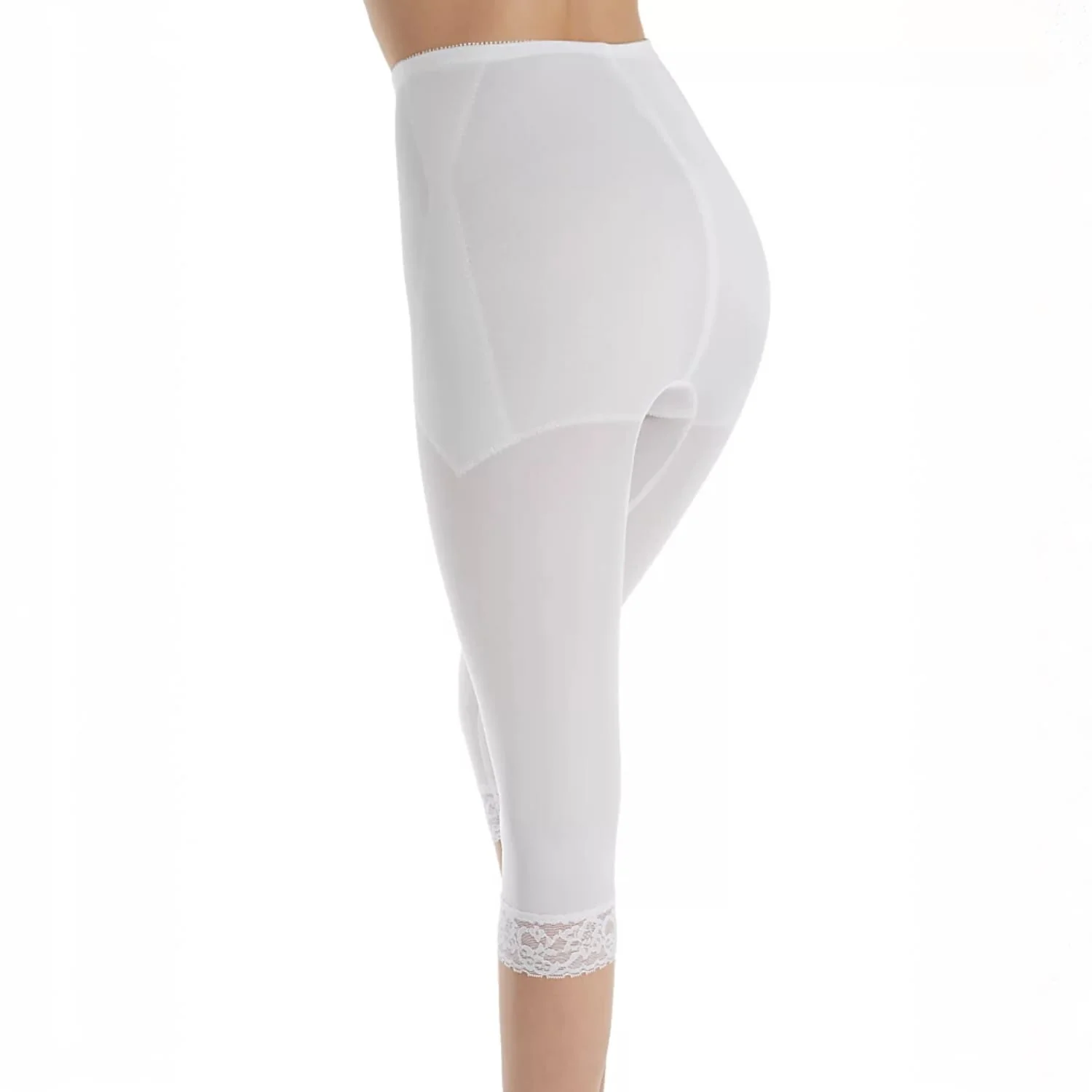 Style 6265 | Waistline Capri Pant Liner with Tummy Control Panel| Memory Compression Fabric | Medium Support - Image 9