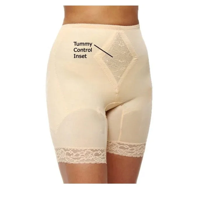 Style 6795 | Waistline Thigh Slimmer with Tummy Control Panel | Medium Support - Image 4
