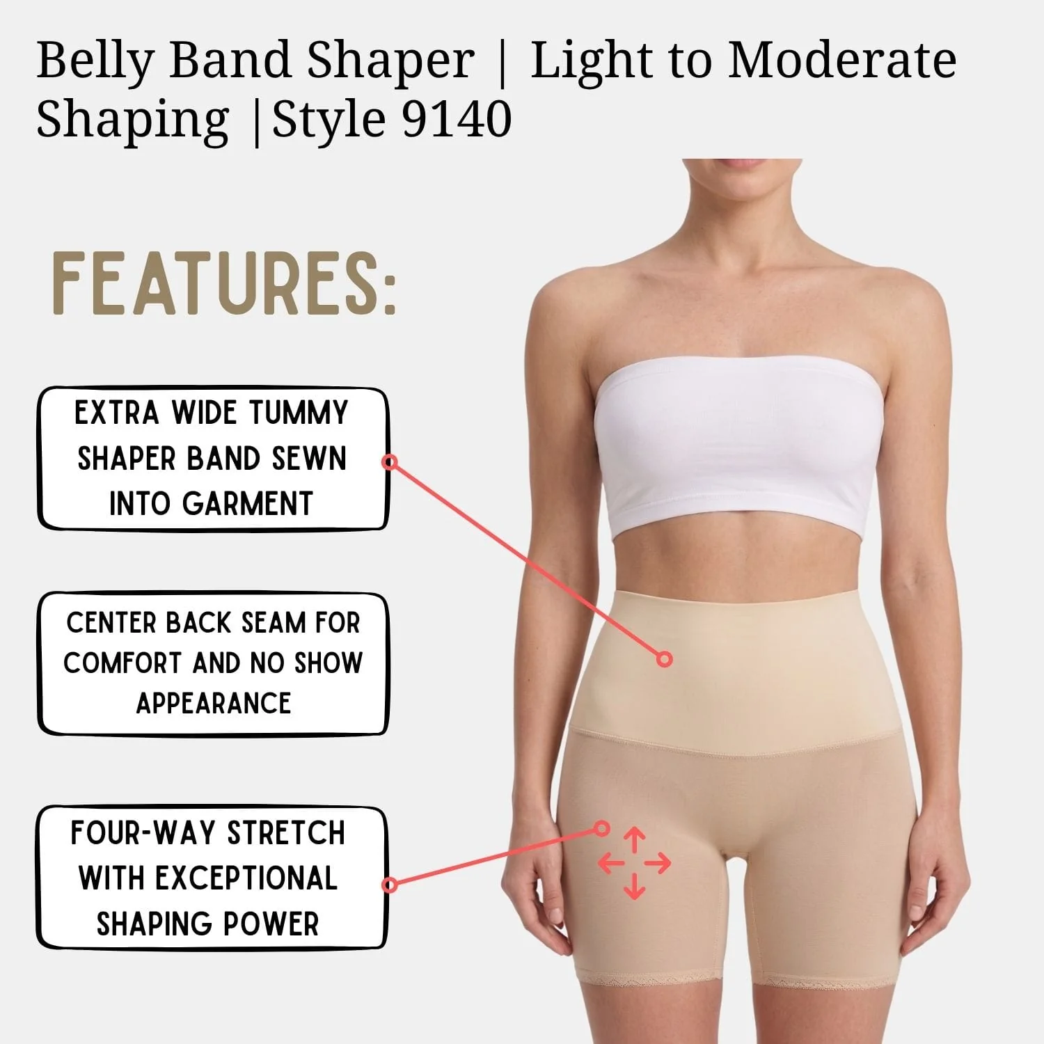 Style 9140 | Belly Band Shaper | Light to Moderate Shaping - Image 6