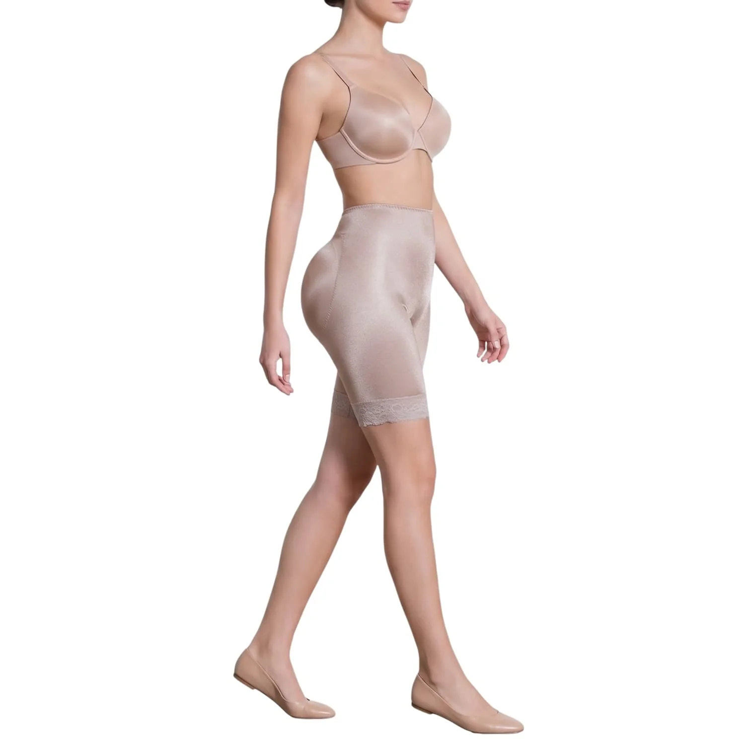 Style 916 | Long Leg Padded Shaper/Removable Pads Light Shaping - Image 4